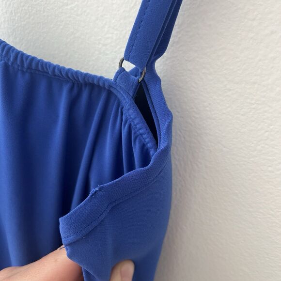 Miraclesuit So Riche Marina Draped Underwire Padded Cup Tankini Swim Suit Sz 8 - Picture 5 of 12